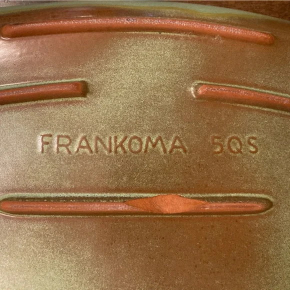 Frankoma Prairie Green Steak Platter & Pepper Shaker Farmhouse Western Irish - Picture 3 of 10